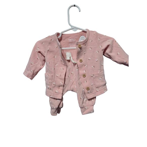 5/$25 Pink Floral Set - Carter's - NB - Picture 1 of 4